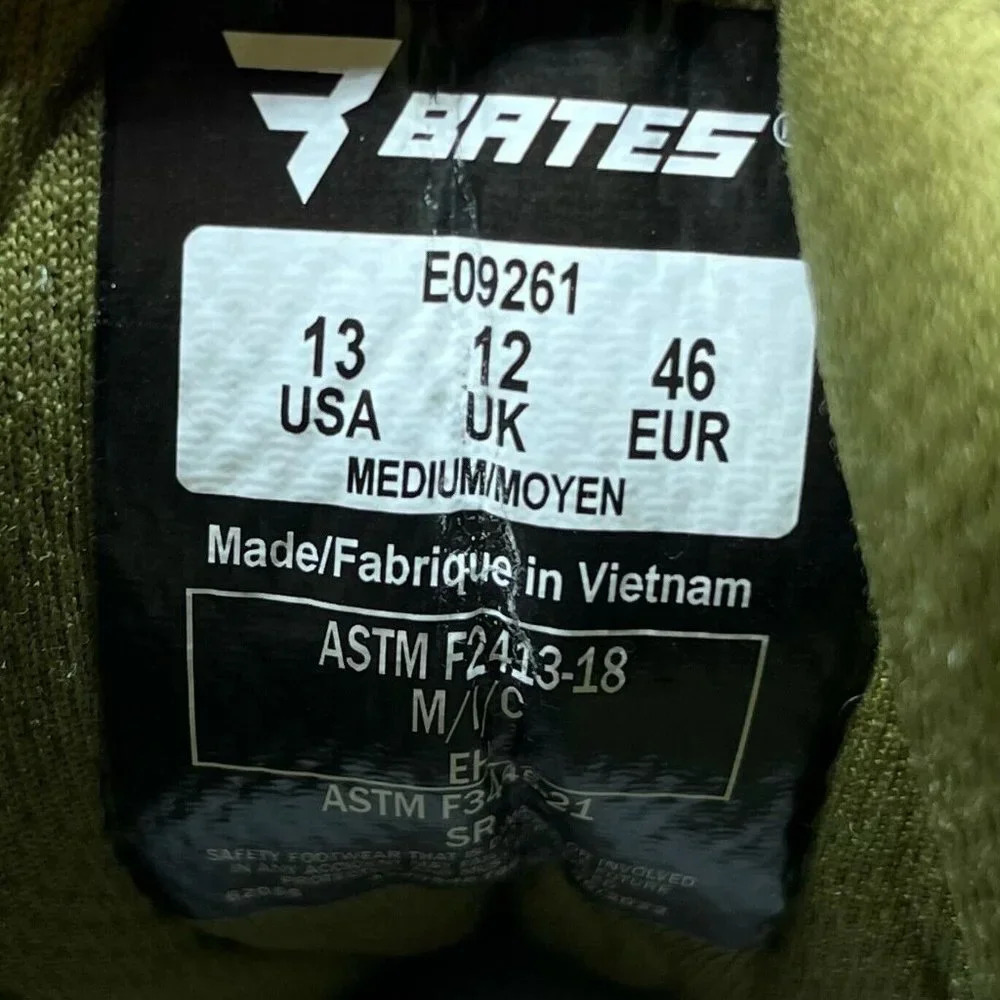 Bates Work Boots Mens Sz 13 Jumpstart Mid Energybound Carbon Safety Toe Green - Picture 11 of 11